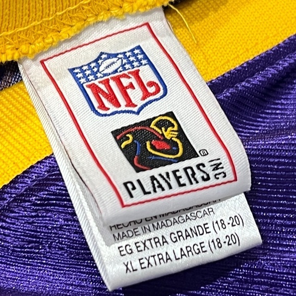 Daunte Culpepper Minnesota Vikings NFL Football Boys Youth Jersey XL - Picture 5 of 5